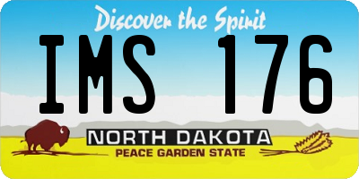ND license plate IMS176
