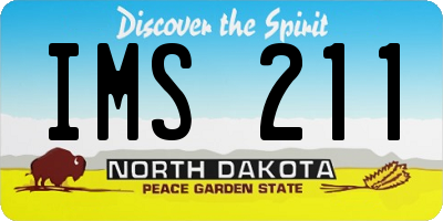 ND license plate IMS211