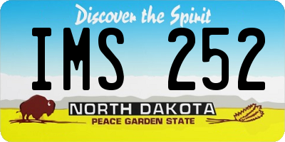 ND license plate IMS252