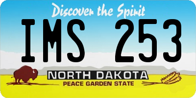 ND license plate IMS253