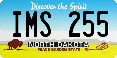 ND license plate IMS255