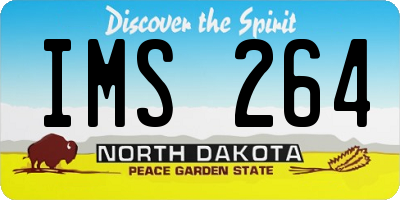 ND license plate IMS264