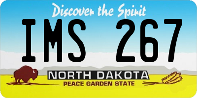 ND license plate IMS267