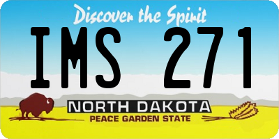 ND license plate IMS271