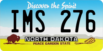 ND license plate IMS276