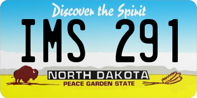 ND license plate IMS291