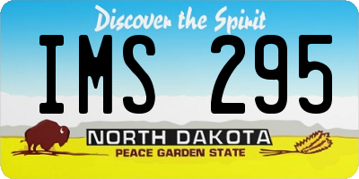 ND license plate IMS295