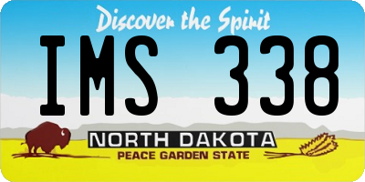 ND license plate IMS338