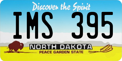 ND license plate IMS395