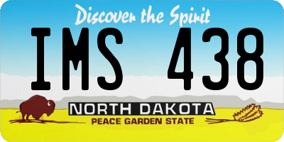 ND license plate IMS438
