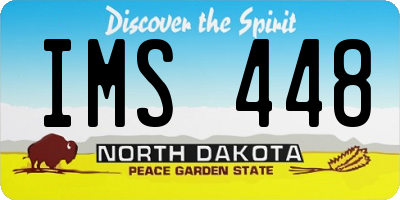 ND license plate IMS448