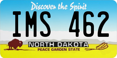 ND license plate IMS462