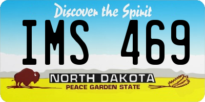 ND license plate IMS469