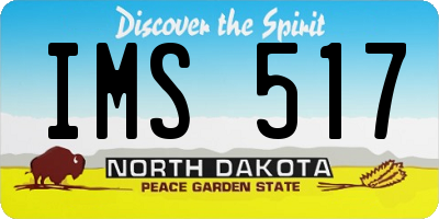 ND license plate IMS517