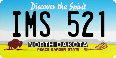 ND license plate IMS521