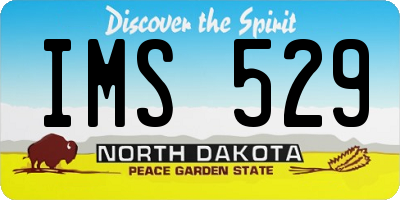 ND license plate IMS529