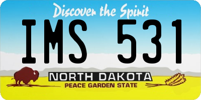 ND license plate IMS531