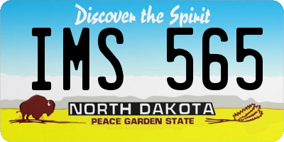 ND license plate IMS565