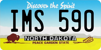 ND license plate IMS590