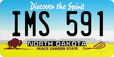 ND license plate IMS591