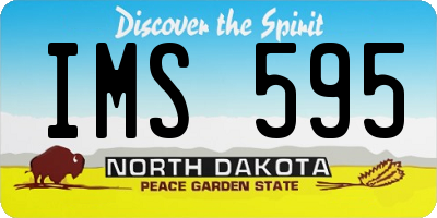 ND license plate IMS595