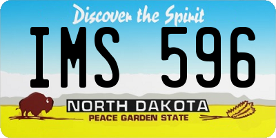 ND license plate IMS596
