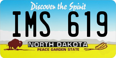 ND license plate IMS619
