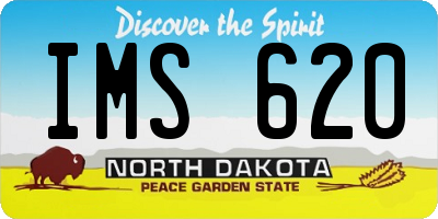 ND license plate IMS620
