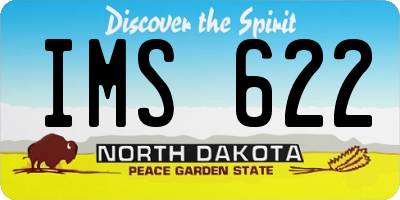 ND license plate IMS622