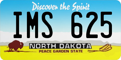 ND license plate IMS625
