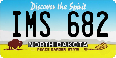 ND license plate IMS682