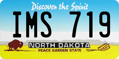 ND license plate IMS719