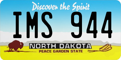 ND license plate IMS944