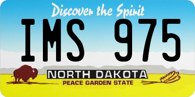ND license plate IMS975