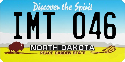 ND license plate IMT046