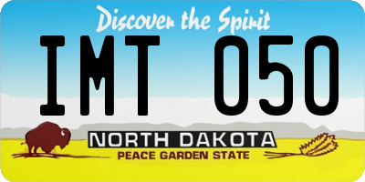 ND license plate IMT050