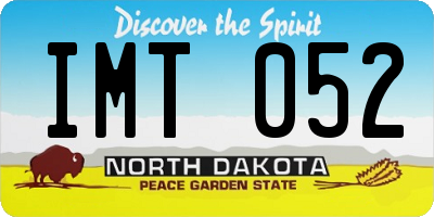 ND license plate IMT052