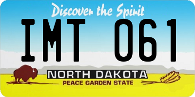 ND license plate IMT061