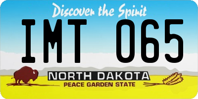 ND license plate IMT065