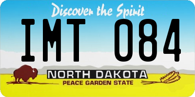 ND license plate IMT084
