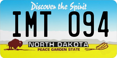 ND license plate IMT094