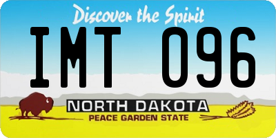 ND license plate IMT096