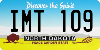 ND license plate IMT109