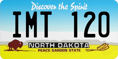 ND license plate IMT120