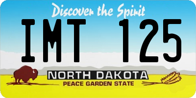 ND license plate IMT125