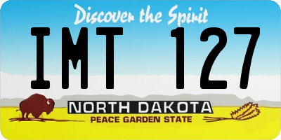 ND license plate IMT127