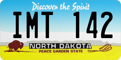 ND license plate IMT142
