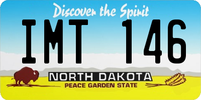 ND license plate IMT146