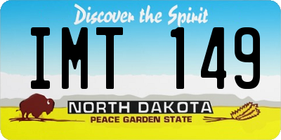 ND license plate IMT149