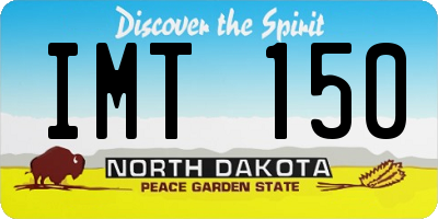 ND license plate IMT150